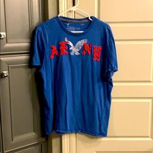 Men’s large blue American eagle T-shirt